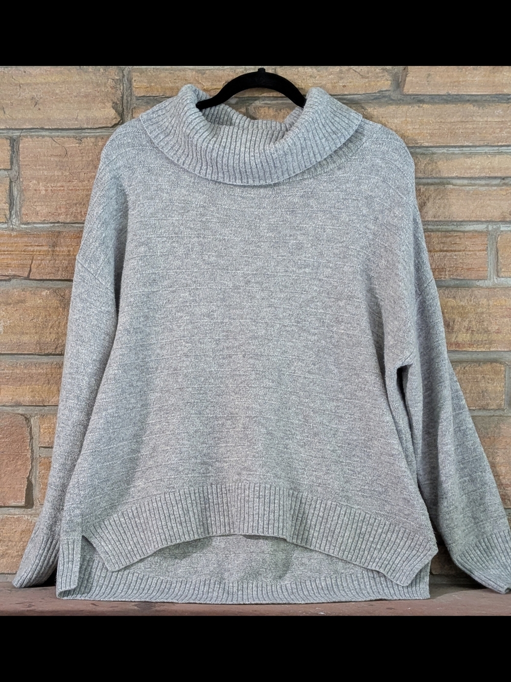Old Navy Light Gray Cowl Neck Sweater
